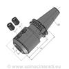 Držák pro upínání fréz SK40x16-63 E DIN69871